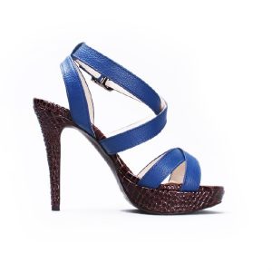 Blue stiletto heel