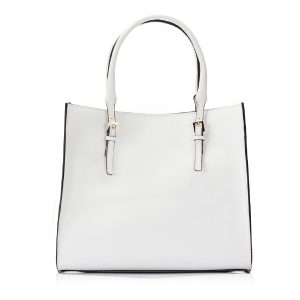 White shoulder bag