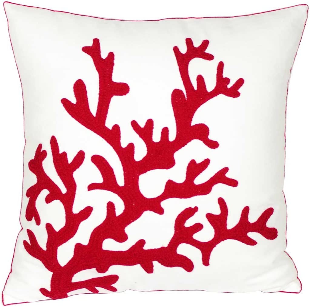 Coral Sealife Set of 4 Pillow Covers